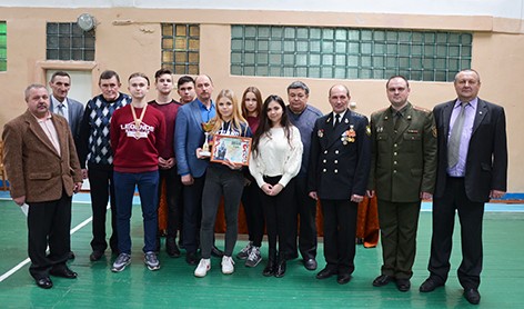 В СШ №2 г. Быхова ребята соревновались по стрельбе из пневматической винтовки