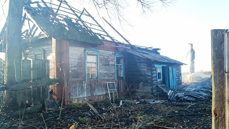 В Быховском районе ликвидирован пожар