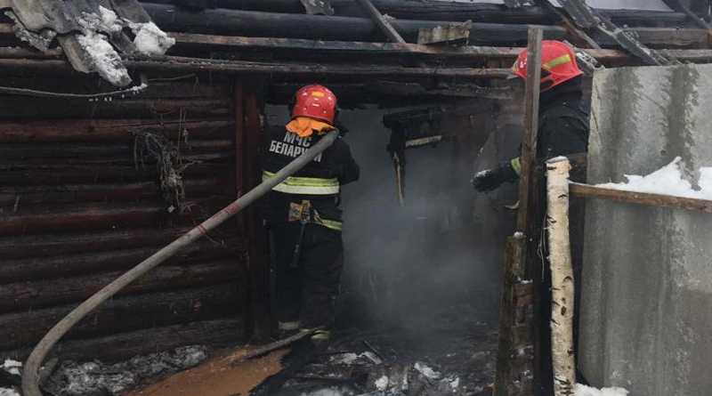 В Быховском районе ликвидирован пожар