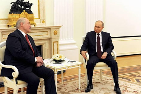 В Кремле прошла встреча президентов Беларуси и России. Переговоры продолжались почти четыре часа