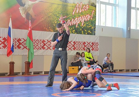 В Быхове состоялся международный турнир по женской вольной борьбе на призы Союзного государства Беларуси и России
