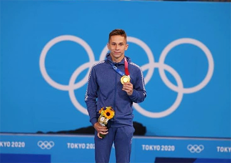 Белорусский батутист Иван Литвинович выиграл золото Олимпиады в Токио