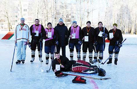 В Быховском ФОЦ прошел турнир по хоккею среди любителей (фото)