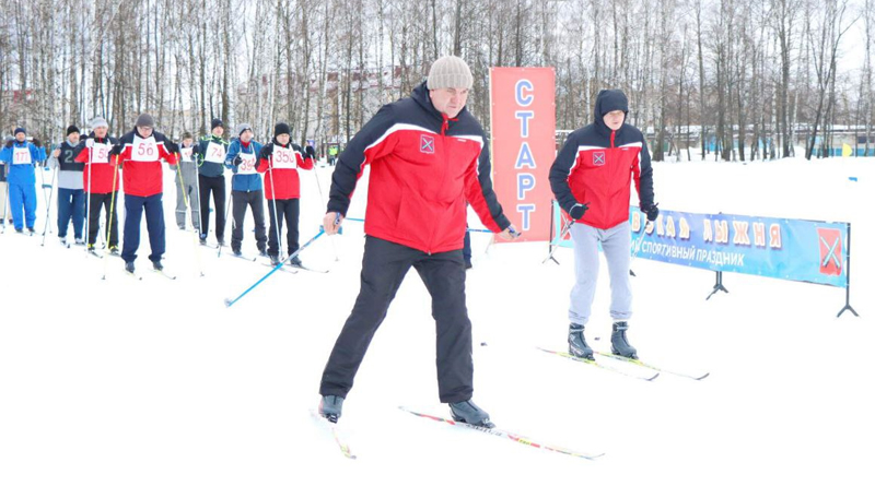 Спортивный праздник «Быховская лыжня-2022» прошел на стадионе ФОЦа (фото)
