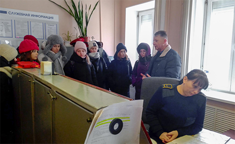 Сотрудники Быховского РОВД встретились со школьниками