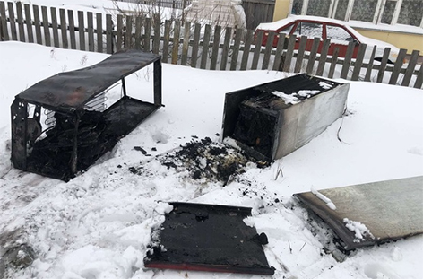 В Климовичском районе произошел пожар из-за холодильника
