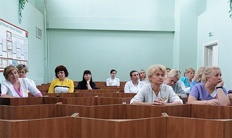 В Быховской ЦРБ прошла встреча на тему “Добровольное накопительное страхование пенсий”