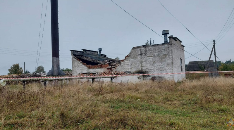 В Быховском районе произошло обрушение здания котельной
