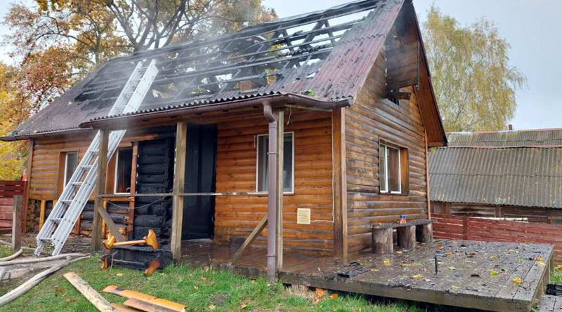 В Быховском районе произошел пожар в дачном доме