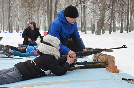 На Быховщине прошли соревнования «Снежный снайпер» (фото)