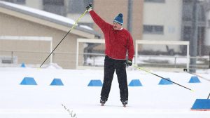 Лукашенко на лыжах