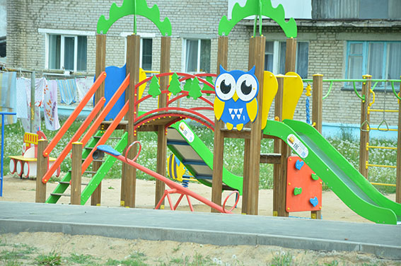 В Быхове устанавливаются современные новые детские игровые площадки. ФОТОФАКТ