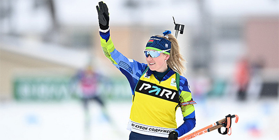 Динара Алимбекова-Смольская заняла 4-е место в спринте на финальном этапе Кубка Содружества по биатлону