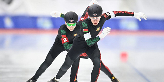 Белорусские конькобежцы выиграли бронзу в командном спринте на Играх “Дети Азии”
