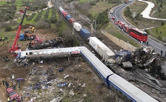 Железнодорожная катастрофа произошла в Греции