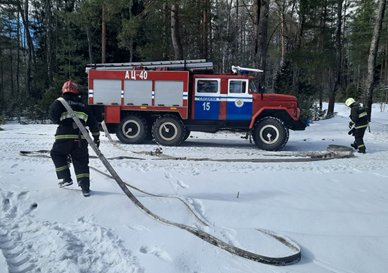 В Быховском районе прошли учения спасателей