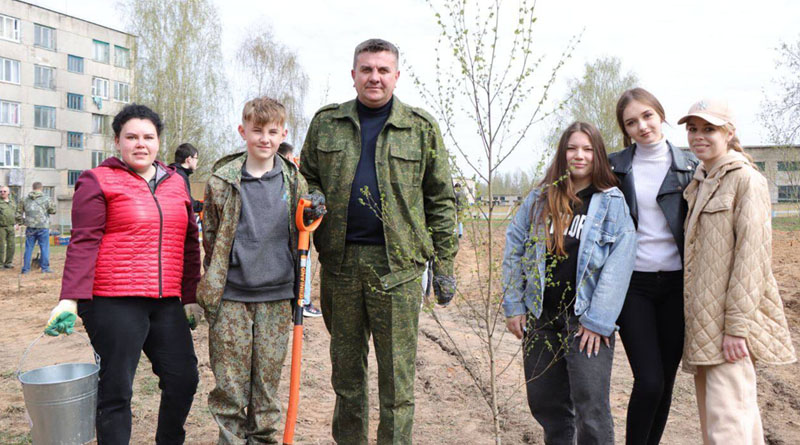 В Быхове заложили новый сквер