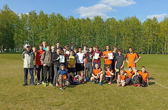 В Быховском ФОЦ прошли соревнования по футболу “Кожаный мяч”