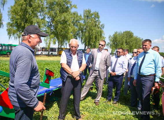 Областной семинар по заготовке травяных кормов проходит в Мстиславском районе