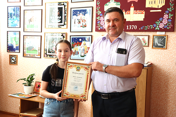 Юная быховчанка Анастасия Цедрик заняла первое место в республиканском конкурсе на экологическую тематику