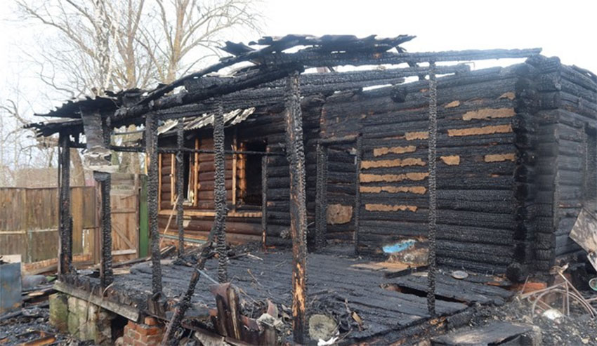 Пожар в деревне Селец Быховского района глазами очевидцев
