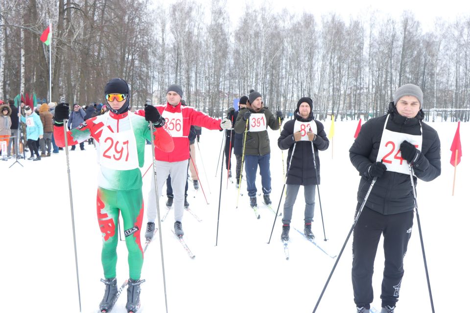 Спортивный праздник «Быховская лыжня-2024» прошел на стадионе ФОЦа