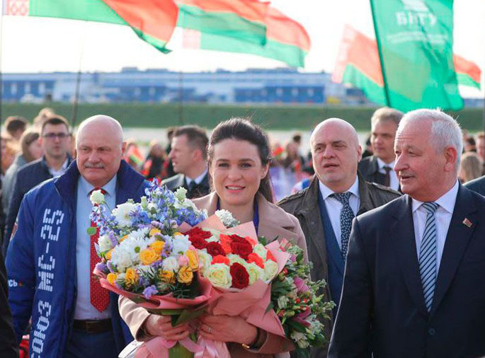 Марина Василевская прилетела в Минск