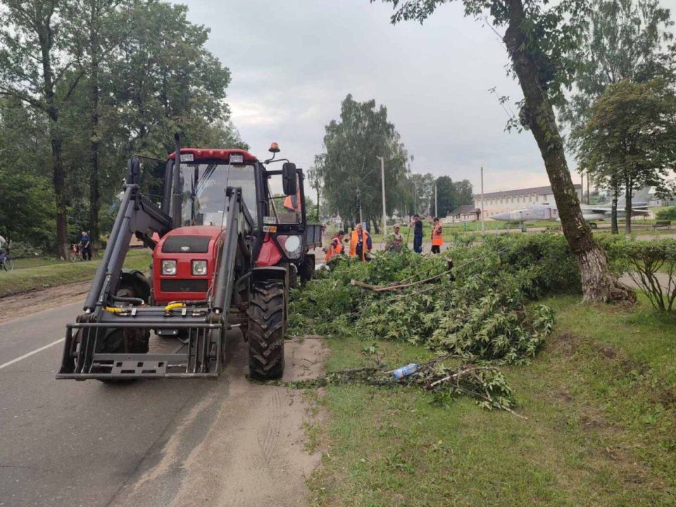 Устранение последствий непогоды в Быховском районе