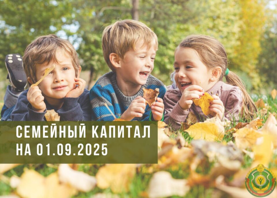 Семейный капитал для многодетных семей на 1 сентября 2025 г