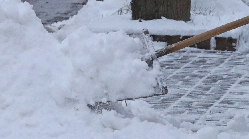 Соцработники и волонтёры помогают пожилым и инвалидам расчищать дворы от снега