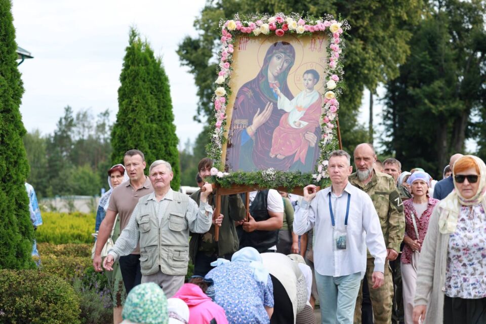 Крестный ход в честь Барколабовской иконы Божией Матери прошел по землям Быховщины (фото)