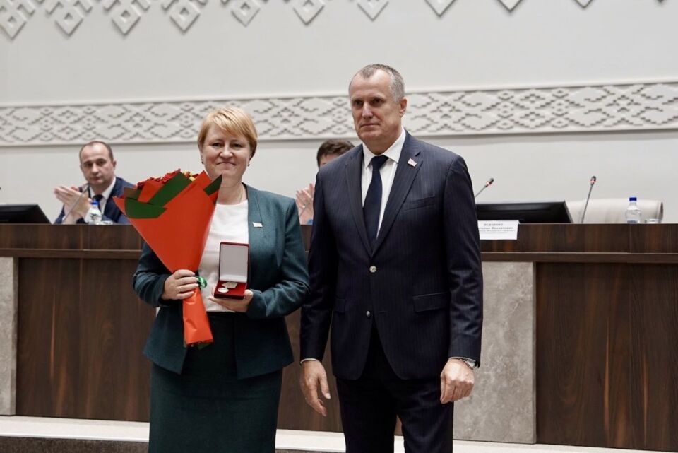 Начальник финотдела Быховского райисполкома Елена Кравцова удостоена государственной награды
